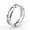Silver, variant on Titanium Steel Geometric Ring: Electroplated Metal Blade Ring, European & American Style, Unisex Hip Hop Fashion Jewelry