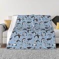 thumbnail image 1 of Fotbe Dolphins Manta de Franela con Estampado, Manta Ultrasuave para Cama, Sofá, Auto, Hipoalergénica y Antibolitas-60"x50", 1 of 6
