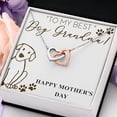 thumbnail image 3 of Interlocking Heart Necklace Personalized gift for Personalized Mothers Day Necklace card from Dog, Mothers Day Card for Grandma, Mothers Day gift for granny, Mothers Day Card from Dog, 3 of 4