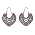 thumbnail image 2 of Ethnic Gypsy Vintage Bohemian Drop Earrings For Women Heart Flower Hol--el012 green|Model code4929 el012 green, 2 of 4