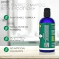 thumbnail image 3 of PURA D'OR 3-in-1 Tea Tree Shampoo, Body & Foot Wash, Shampoo - Total Body Care, 16 Fl Oz, 3 of 5