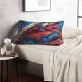 thumbnail image 6 of Rateoe Colorful Ocean Sea Turtle Pattern Pillow Covers with Invisible Zipper(Pillows are not Included) Standard Pillowcases-20"x30", 6 of 6