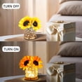 thumbnail image 4 of Sunflower Flower Lamp Gifts for Women, 3 Color Dimming Night Light for Womens Mom Her Daughter Christmas Anniversary Birthday Gifts, Bedroom Coffee Shop Decor Rechargeable Cordless Touch Lamp, 4 of 15