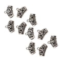 thumbnail image 2 of 10 piezas de espaciadoras de de plata antigua tibetana, de tubo sin para la fabricación de joyas de bricolaje 14x19x7mm Baoblaze Cuentas de tubo de plata tibetana, 2 of 6