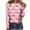 Pink, variant on 2025 Cotonie Women's Christmas Santa Printed T-shirt Long Sleeve Sweatshirt Crew Neck Blouse Casual Pullover Fashion Tops,Pink,S