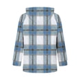 thumbnail image 5 of cocolona Womens Plaid Hoodies Casual Long Sleeve Zipper Vintage Sweatshirts Hooded Drawstring Fall Trendy Outfits, 5 of 7