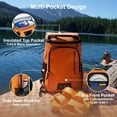 thumbnail image 4 of SPARTER Soft-Sided Backpack Cooler, Insulated Leak Proof 30 Can Thermal Bag Travel Beach Cooler Pack, Orange, 4 of 7