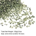 thumbnail image 2 of Triturado Vidrio Chips 100g/3.5oz 2mm-4mm Irregular Metálico Brillante Vidrio para Artesanía Bricolaje Jarrón Relleno Epoxi Resina Decoración, Jade Verde, 2 of 5