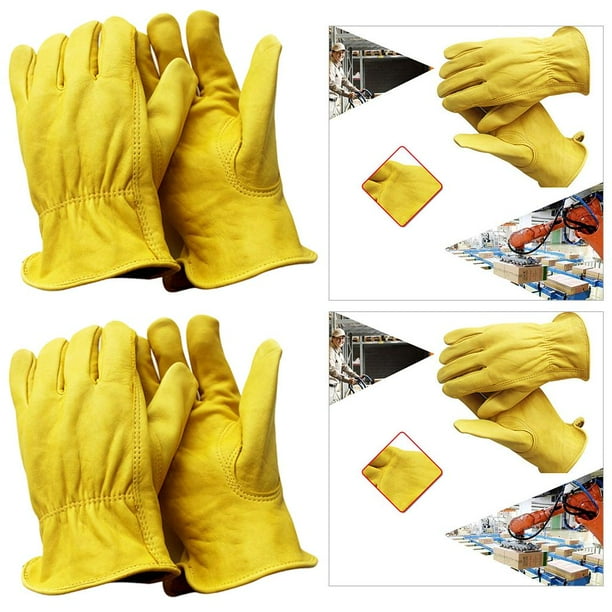 Guantes de Trabajo de Cuero Shamjiam Guantes de Seguridad Industrial