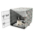 thumbnail image 5 of Cartoon Dog Crate Cover, Themed Winter Forest and Fauna with Trees Fox and Bear, Easy to Use Pet Kennel Cover Small Dogs Puppies Kittens, 7 Sizes, Multicolor, by Ambesonne, 5 of 6