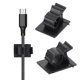 thumbnail image 3 of 100 piezas de fijadores de cables, clips de fijación para cables, abrazaderas adhesivas para gestión de cables, soporte de fijación para el hogar, 3 of 6