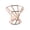 Rose Gold, variant on Geometric Steel Makeup Sponge Holder and Air Cushion Shelf with Rust-Resistant Coating for Vanity Rose Gold
