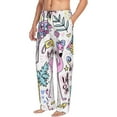 thumbnail image 2 of Balery Men'S Summer With Flamingo Pants,Sleepwear Pants,Pajama Pants,Pj Bottoms Drawstring And Pockets-Small, 2 of 9