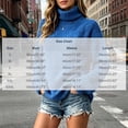 thumbnail image 3 of LUVDA Women's Chunky Ribbed Sweaters Long Sleeve Pullover Turtleneck Loose for Winter, 3 of 7