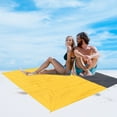 thumbnail image 5 of Sand Proof Beach Blanket Waterproof Picnic Blanket Outdoor Compact Pocket Blanket for Hiking Camping Festivals Sports Travel with Bag & Stakes, 5 of 7