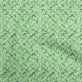 thumbnail image 1 of oneOone Georgette Viscose Green Fabric Geometric Craft Projects Decor Fabric Printed By The Yard 42 Inch Wide, 1 of 4