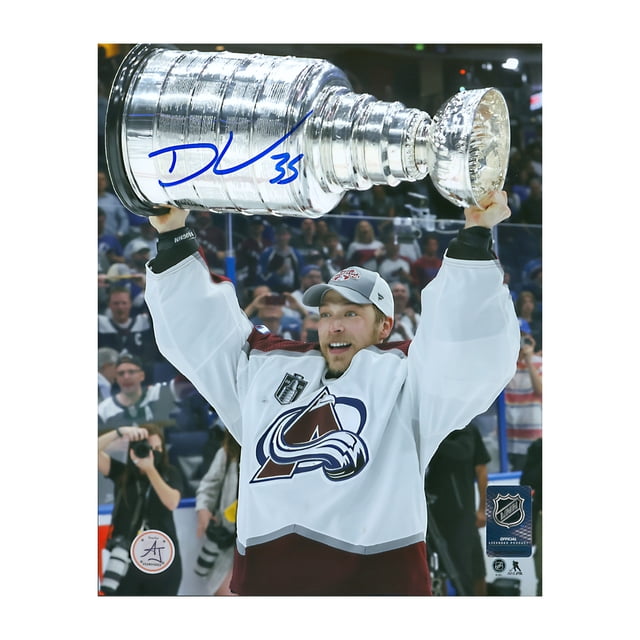 Darcy Kuemper Signé Avalanche du Colorado 2022 Coupe Stanley Photo 8x10