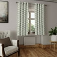 thumbnail image 2 of Ambesonne Grommet Curtain, , 50"x84", Mauve Pale Blue and Green, 2 of 5