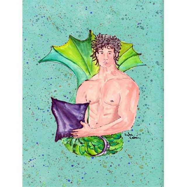 Carolines Treasures 8345CHF 28 x 40 Po. Merman Drapeau Merman Toile Taille Maison