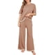 thumbnail image 3 of Lucakuins - Conjuntos informales de 2 piezas para mujer, manga larga, cuello redondo, pantalones de pierna ancha, conjuntos de ropa de calle Lucakuins  moda, 3 of 9