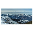 thumbnail image 2 of White Ski Slope Panoramic View - Landscape Artwork Canvas, 2 of 3