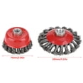 thumbnail image 3 of M14 Thread  Wire Wheel Cup Brush, Two Kinds Of Shape Wire Wheel Brush, For Paint And Rust Removal Weld Cleaning, 3 of 8