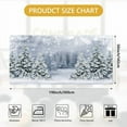 thumbnail image 3 of Winter Scene Backdrop Snowy Fabric Banner, Christmas Pine Tree Halo Spots Photography Background, White Wonderland Snowflake Forest for Party Holiday Photoshoot Props 56x118 in, 3 of 4