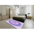 thumbnail image 5 of Ahgly Company Machine Washable Indoor Rectangle Transitional Blossom Pink Area Rugs, 8' x 10', 5 of 7