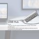 thumbnail image 2 of Alta velocidad Mini 4 puertos azul luz Led USB Hub Splitter potencia de aluminio para Apple Mac Macbook Laptop, 2 of 6