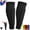 Black, variant on Shin Defender Shin Guards Kids - Soccer Shin Guards with Honeycomb Impact Pads, Lightweight Breathable Moisture-Wicking Calf Sleeve & Silicone Anti-Slip Strips for Youth/Adult Football