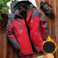 thumbnail image 2 of Men Waterproof Ski Jacket Winter Fleece Snow Coat Windproof Hooded Mountain Windbreaker Warm Snowboard Outerwear, 2 of 7