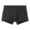 thumbnail image 2 of zeranth Men Underpants Moisture-Wicking Mid-rise Solid Color Cotton Fabric Breathable Comfortable Boxer Briefs with Contrasting Waistband, 2 of 7