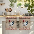 thumbnail image 4 of Farmhouse Roosters Kitchen Towels Set of 4, Vintage Farm Chicken Pink Leaves Absorbent Dish Towels for Kitchen, Microfiber Hand Towel, Quick Drying Tea Towel for Cleaning Decorative Dishcloths, 4 of 7