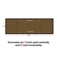 thumbnail image 6 of Privacy Fence Screen Heavy-Duty 90% Blockage Shade Cover Fencing Net for Wall Garden Gazebo Backyard, 3 x 50 ft., Brown, 6 of 6