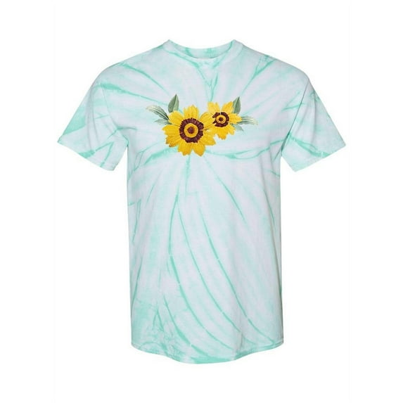 Cute Sunflowers Tie-Dye Cyclone Women -Smartprints Designs, Female Large