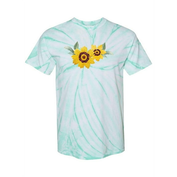 Cute Sunflowers Tie-Dye Cyclone Women -Smartprints Designs, Female Small