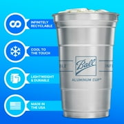 Ball Aluminum Cup, Disposable Recyclable Cold-Drink Cups, 9 oz. Cups, 24 Count