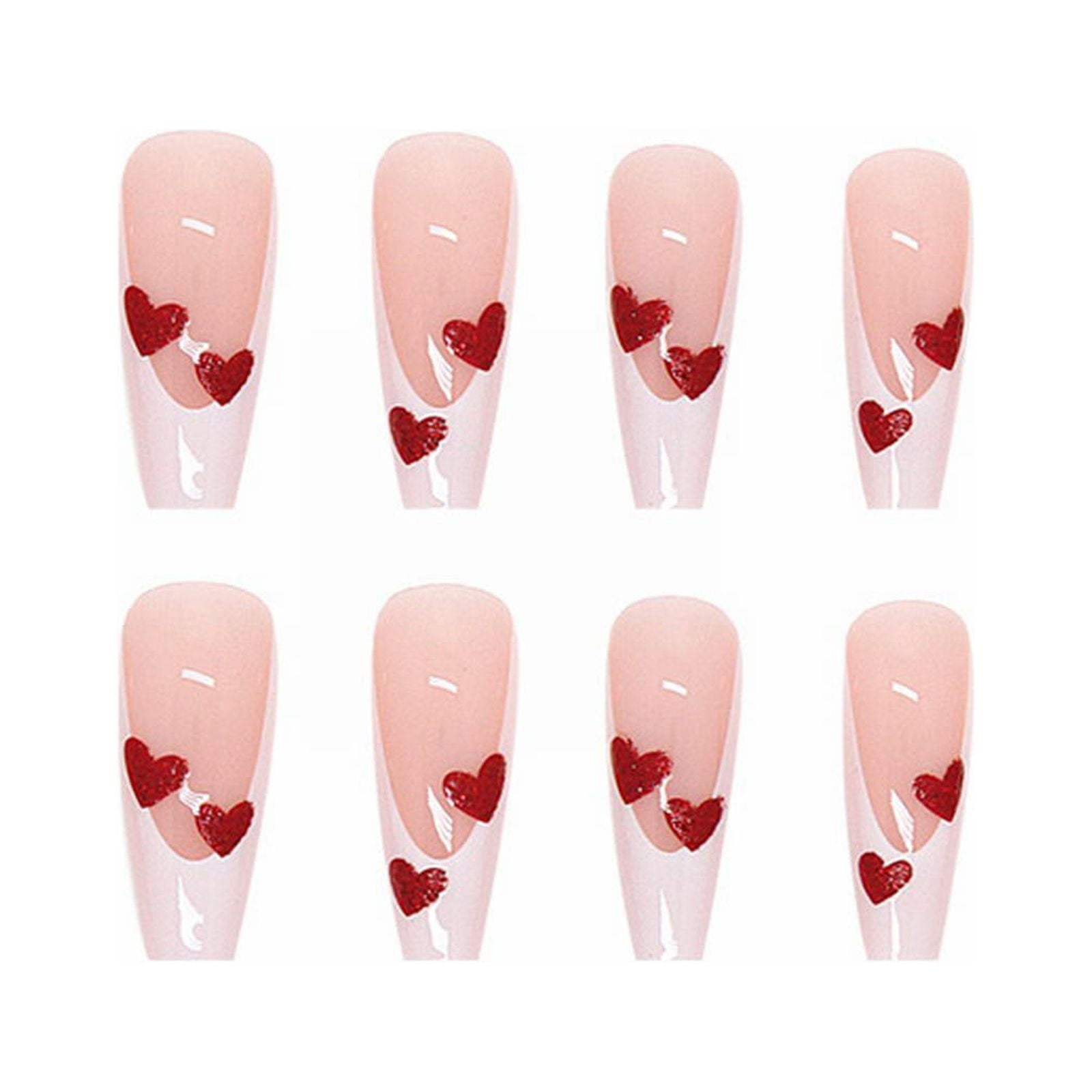 on Toe Nails Coffin Long Ballerina Coffin Nails Stick on Acrylic Nails for Kids Nail Form Stickers Coffin Little Girls Nails Clear Finger Nail Tips Long Acrylic for Nails on Nails