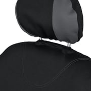 BDK UltraSleek Gray Seat Covers for Cars, Two-Tone Front Seat Covers with Matching Back Car Seat Cover, Made to Fit Most Auto Truck Van SUV, Interior Car Accessories, Car Seat Covers Full Set