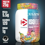 Dymatize ISO100 Hydrolyzed Whey Isolate Protein Powder, 25g Protein, Birthday Cake Pebbles, 20 Servings