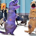 thumbnail image 4 of Disfraz inflable de tiranosaurio, disfraz de Halloween, juego de rol, disfraz inflable de dinosaurio musculoso realista, 4 of 5