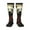 3 Black, variant on Jungle Meditating Panda Print Thigh High Socks Extra Long Stretchy Sock Women Over Knee High Opaque Stocking Daily Wear
