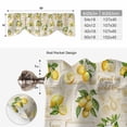 thumbnail image 6 of Summer Lemons Tie Up Valance Curtains for Windows, Kitchen Curtains Window Treatments, Retro Farmhouse Botanical Fruit Leaves Short Window Shades Valances for Bedroom Bathroom Cafe 42"x12", 6 of 8