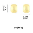 thumbnail image 3 of Fiudx Pendientes de Oro, Exquisito Diseño de Doble Cara, Accesorio de Aleación de Moda, Perfectos para Cualquier Atuendo, Elegantes para La Noche, Uso Diario Informal, Regalo para Amigos., 3 of 6