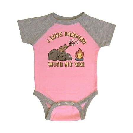 

Inktastic I Love Camping With My Gigi Gift Baby Boy or Baby Girl Bodysuit