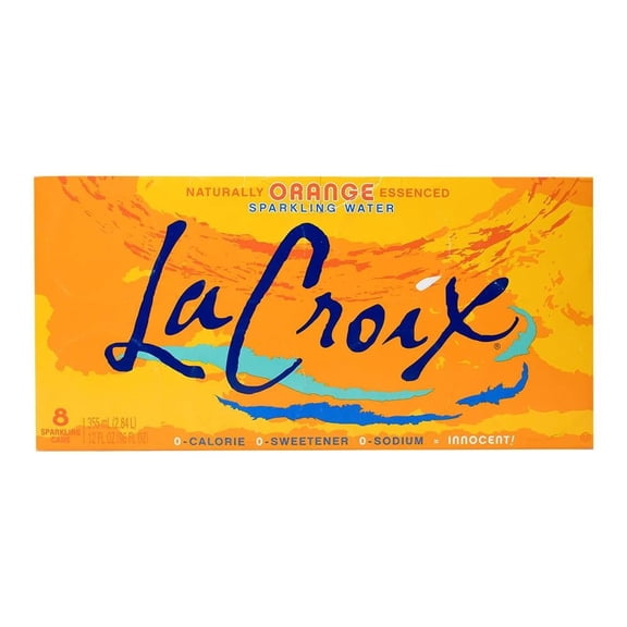 Agua gasificada La Croix Core sabor naranja 8 latas de 355 ml c/u