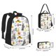 thumbnail image 2 of Easygdp New York Mochila para Niños y Niñas con Set de Caja de Almuerzo y Estuche para Lápices 3 en 1, Mochila Escolar Estampada para Adolescentes, 2 of 7