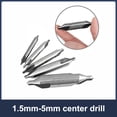 thumbnail image 4 of Centro Taladro Bit Angular de madera Perforación Bits Hole Acero de alta velocidad DIY Hogar profesional Posicionamiento Punzonado Herramientas de mano 5pcs Scienceny TO001443-02, 4 of 7