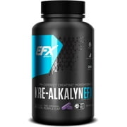 EFX Sports Kre-Alkalyn | PH-Correct Creatine Monohydrate | Multi-Patented Formula, Gain Strength, Build Muscle & Enhance Performance - 120 Capsules / 60 Servings