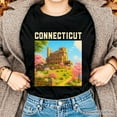 thumbnail image 2 of Charming Connecticut State Gillette Castle T-Shirt, Historic Landmark Tee and New England Travel Keepsake Souvenir, 2 of 5